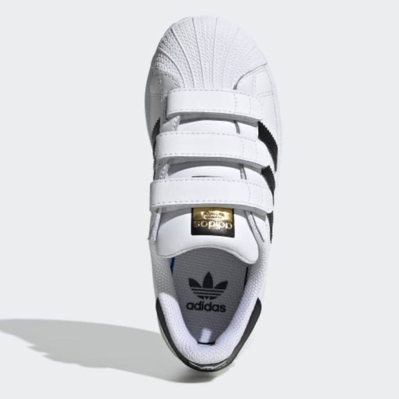 NEW Kids Youth Superstar Velcro Sneakers Shoes - Picture 4 of 16